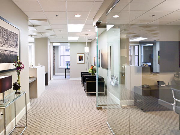 bright, modern professional office